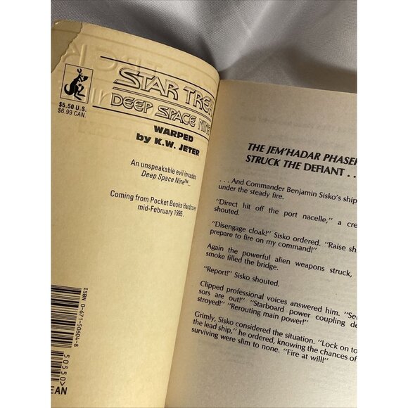 The Search Star Trek Deep Space Nine Mass Market Vintage Paperback Book 1st Pock - Picture 3 of 7